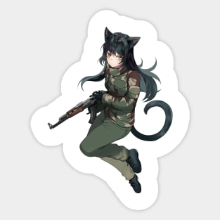 Gun x girl Sticker